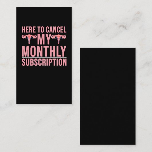 子宮摘出認識度手術回復 名刺 (正面/裏面)