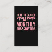 子宮摘出認識度手術回復 名刺 (正面)