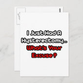 子宮摘出…何の言い訳だ? ポストカード (正面/裏面)