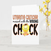 子宮癌は間違った選択で乱れた カード (黄色い花)