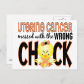 子宮癌は間違った選択で乱れた ポストカード (正面/裏面)