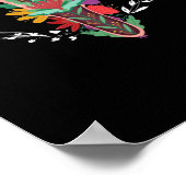 子宮花女性権利女性優秀主義 ポスター (角)