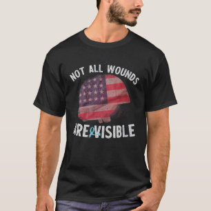 子宮軍隊退役軍人後外傷性Ptsdメンタル Tシャツ