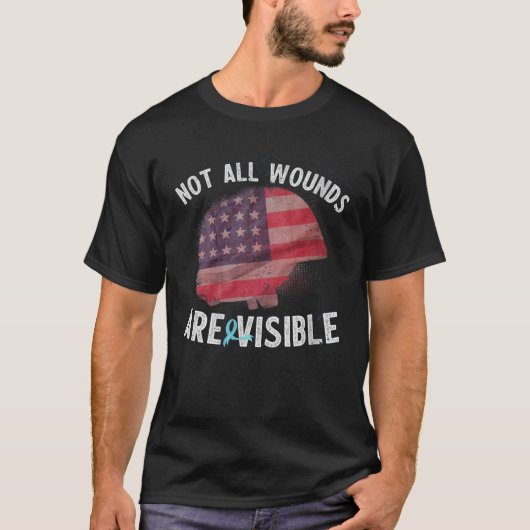 子宮軍隊退役軍人後外傷性Ptsdメンタル Tシャツ (正面)