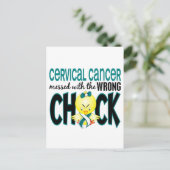 子宮頸がんが間違った雛でめちゃめちゃになった ポストカード (スタンド正面)