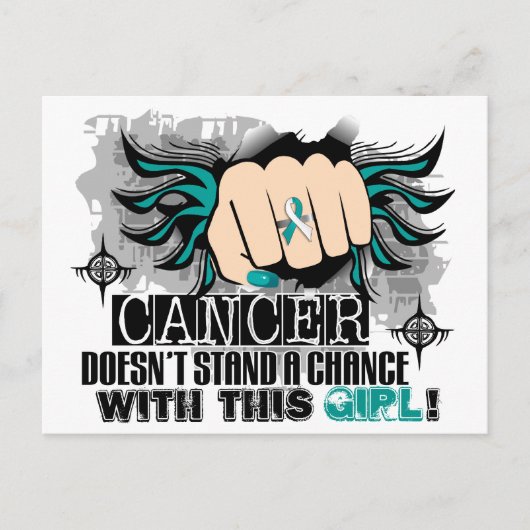 子宮頸がんには耐えられない ポストカード (正面)