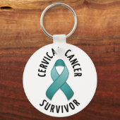 子宮頸がんを克服したキーチェーン キーホルダー (正面)