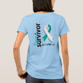子宮頸がんを克服した人19 Tシャツ (裏面)