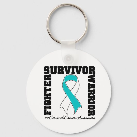 子宮頸がんを克服した戦士 キーホルダー (正面)