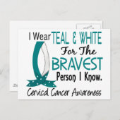 子宮頸がんを知っている中で最も勇敢な人 ポストカード (正面/裏面)