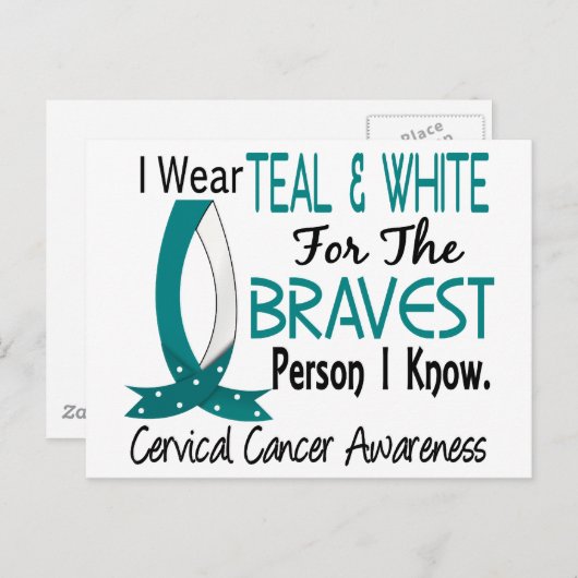 子宮頸がんを知っている中で最も勇敢な人 ポストカード (正面/裏面)