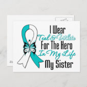 子宮頸がんリボンマイヒーローマイシスター ポストカード (正面/裏面)