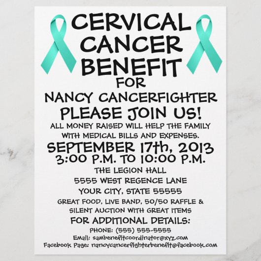 子宮頸がん特典型フライヤー チラシ (正面)