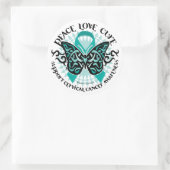 子宮頸がん蝶の部族2 ラウンドシール (バッグ)