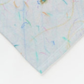 子宮頸がん認識度リボンエンジェルブランケット フリースブランケット (角)