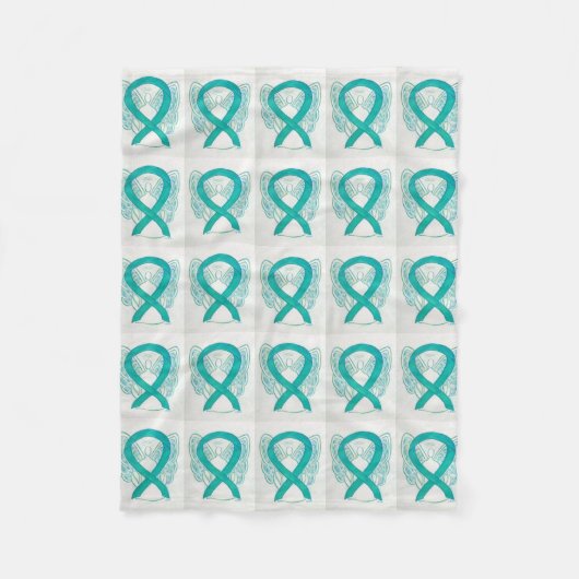 子宮頸がん認識度帯フリースブランケット フリースブランケット (正面)
