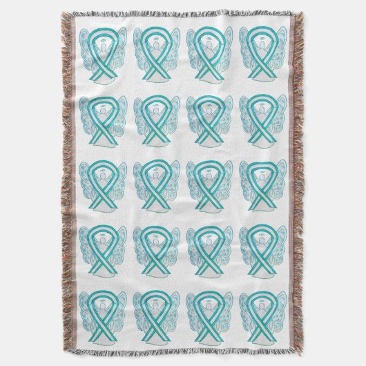 子宮頸がん認識度帯ブランケット スローブランケット (正面縦)