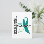 子宮頸がん認識度 ポストカード (スタンド正面)