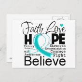 子宮頸がん類型信仰ラブホープ ポストカード (正面/裏面)