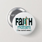 子宮頸癌・の信頼の問題の十字1 缶バッジ (正面&裏面)