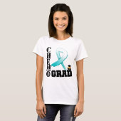 子宮頸癌・のChemoの卒業生 Tシャツ (正面フル)