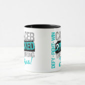 子宮頸癌・は間違った花型女性歌手を選びました マグカップ (中央)