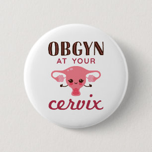 子宮頸部のOGBYN 缶バッジ