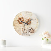 子宮、医学Ob-Gynの胎児の眺め ラージ壁時計 (ホーム)