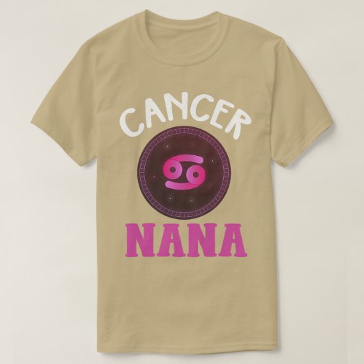 子宮〔占星術の〕十二宮図徴候がん奈々占星術星ログ Tシャツ (デザイン正面)