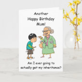 子息のお継ぎのお誕生日カおもしろいード カード (黄色い花)