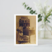 子料理古いファッションドストーブヴィンテージ ポストカード (スタンド正面)