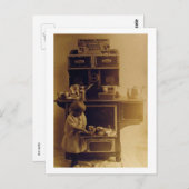 子料理古いファッションドストーブヴィンテージ ポストカード (正面/裏面)