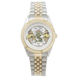 子日本の供を持遊つ幸運のドラゴンウォッチ  腕時計