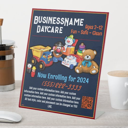 子気に保育子ども遊おもちゃカスタマイズ 台座サイン (インサイチュ)