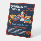 子気に保育子ども遊おもちゃカスタマイズ 台座サイン (正面)