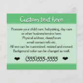 子気に日気にBabysiting Magical Garden 4x5 チラシ (裏面)