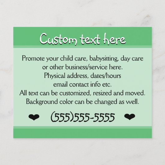 子気に日気にBabysiting Magical Garden 4x5 チラシ (裏面)