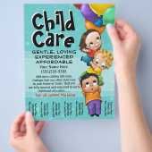 子気に。ベビーシッター。日気に。ティアシート チラシ (手)