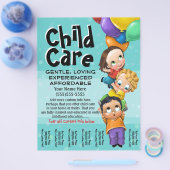 子気に。ベビーシッター。日気に。ティアシート チラシ (シングル)