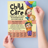 子気に。ベビーシッター。日気に。ティアシート チラシ (手)