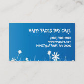 子気に、ベビーシッティング名刺 名刺 (裏面)