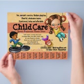 子気に。日気に。カスタマイズ可能テンプレート チラシ (手)