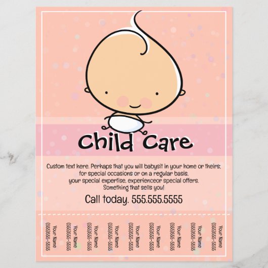 子気に。Babysit.tearsheetフライヤー チラシ (正面)