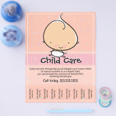 子気に。Babysit.tearsheetフライヤー チラシ (シングル)