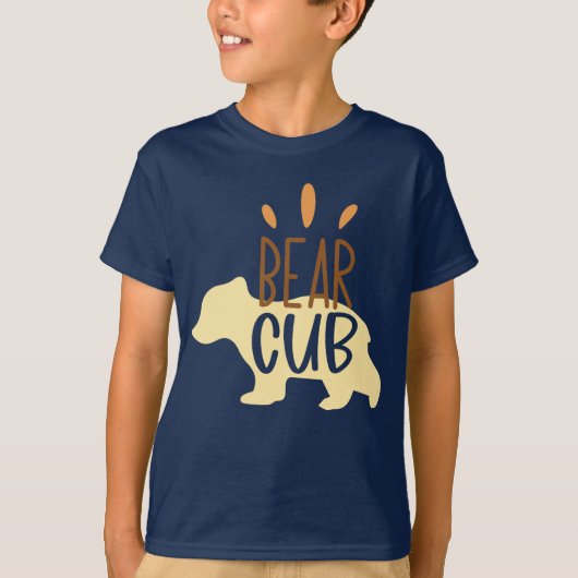 子熊タイポグラフィ Tシャツ (正面)