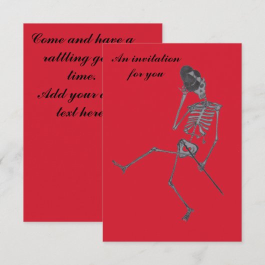 子爵アホルンB.ボーン・ラトル。招待状 招待状 (正面/裏面)