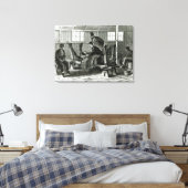 子牛からウイルスを取り出す キャンバスプリント (インサイチュ (寝室))