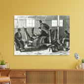 子牛からウイルスを取り出す キャンバスプリント (インサイチュ (リビング))