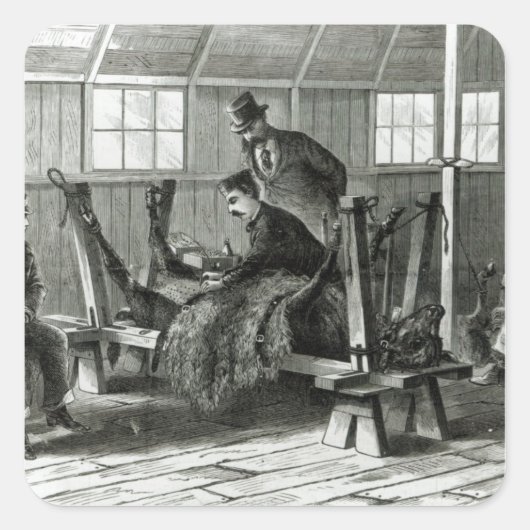 子牛からウイルスを取り出す スクエアシール (正面)