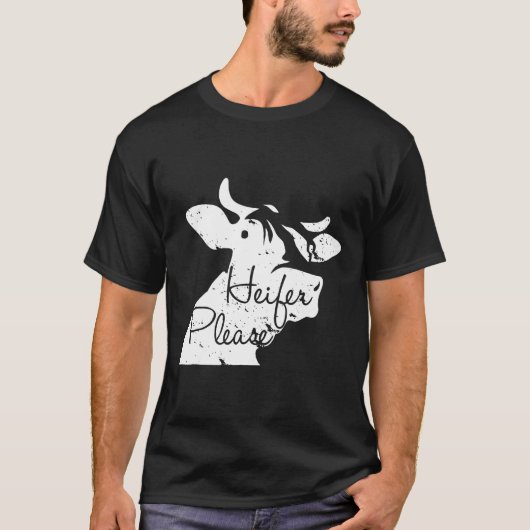 子牛さんお願い牧場の牛さん Tシャツ (正面)